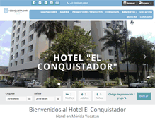 Tablet Screenshot of elconquistador.com.mx